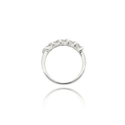 Fehér arany gyűrű 50-es méret (B21256_3I)